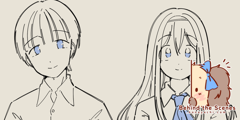 2964. Sky and Yumiel's school portraits (digital lineart + timelapse video)