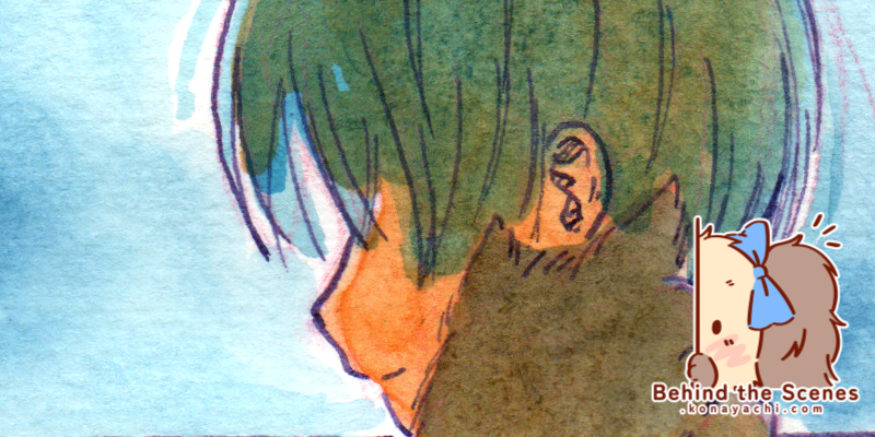 2971. Cuddling with Fei (watercolour painting + timelapse video)