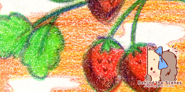 2784. Strawberry crayon doodle