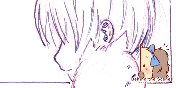 2970. Cuddling with Fei (ink lineart)