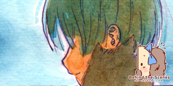 2971. Cuddling with Fei (watercolour painting + timelapse video)